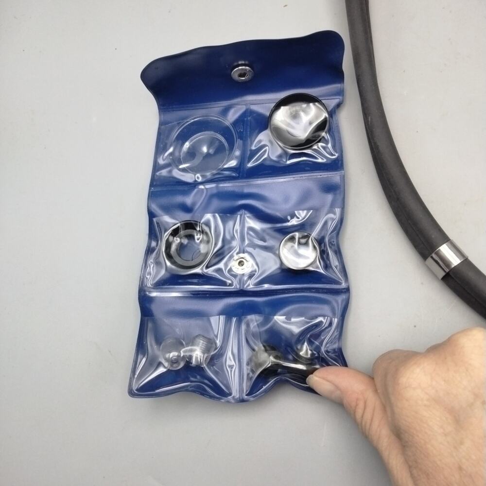 Vintage Marshall Stethoscope 22” Tubing Blue 416-22-DB With Pieces Japan - Picture 2 of 5